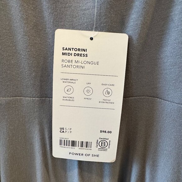 Santorini Midi Dress - Small Petite (Coastline Blue) NWT - Picture 1 of 9